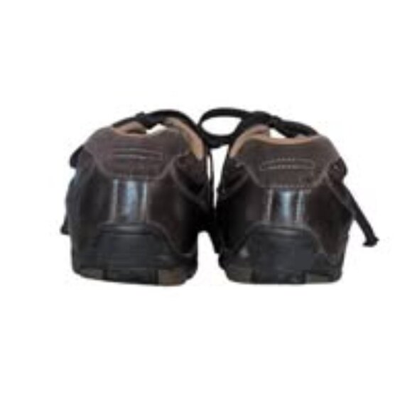 Vintage Skechers Brown Leather Lace up Shoes Casual Athletic Men's sneakers - Picture 4 of 6